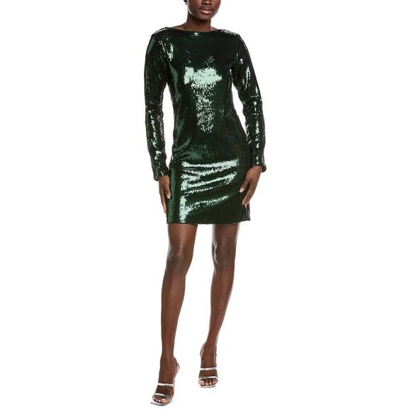 Hugo Boss WomensEmaxa Mini Dress, Green Hugo Boss WomensEmaxa Mini Dress, Green